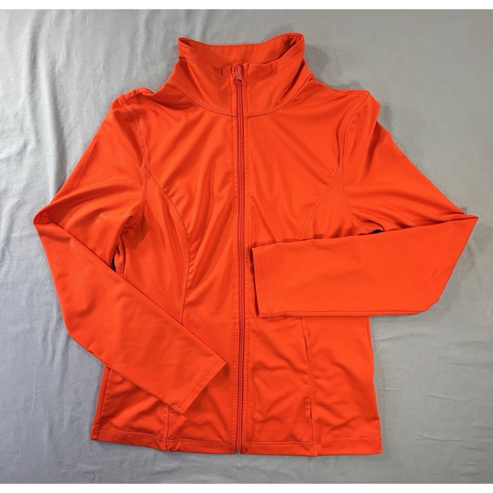 Z by Zella Vibrate Orange full-zip athletic jacket for women's Medium